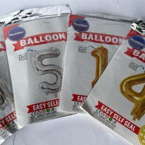 F65 Балон бројка сребро/злато(од0до9)32"